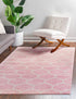 Trellis Mosaic Collection Area Rug -  Pergolatown (Light Pink)