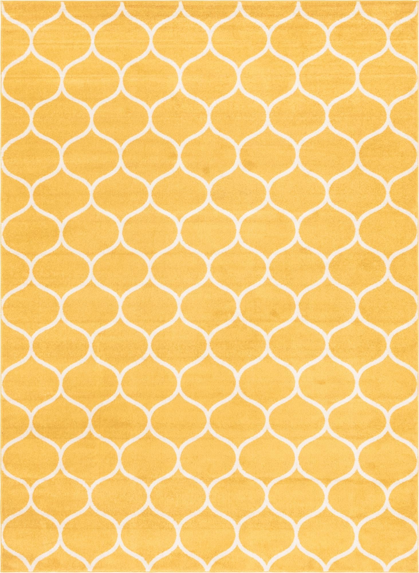 Trellis Mosaic Collection Area Rug -  Pergolatown (Yellow)