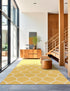 Trellis Mosaic Collection Area Rug -  Pergolatown (Yellow)