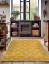 Trellis Mosaic Collection Area Rug -  Pergolatown (Yellow)