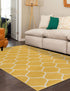 Trellis Mosaic Collection Area Rug -  Pergolatown (Yellow)