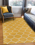 Trellis Mosaic Collection Area Rug -  Pergolatown (Yellow)