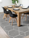 Lattice Garden Collection Area Rug - Arborville (Light Gray) Rectangle Light Gray  lifestyle 28