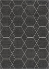 Lattice Garden Collection Area Rug - Arborville (Dark Gray) Rectangle Dark Gray Main