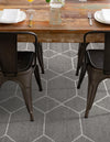 Lattice Garden Collection Area Rug - Arborville (Dark Gray) Rectangle Dark Gray  lifestyle 17