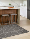 Lattice Garden Collection Area Rug - Arborville (Dark Gray) Rectangle Dark Gray  lifestyle 32