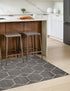 Trellis Mosaic Collection Area Rug - Arborville (Dark Gray)