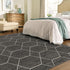 Trellis Mosaic Collection Area Rug - Arborville (Dark Gray)