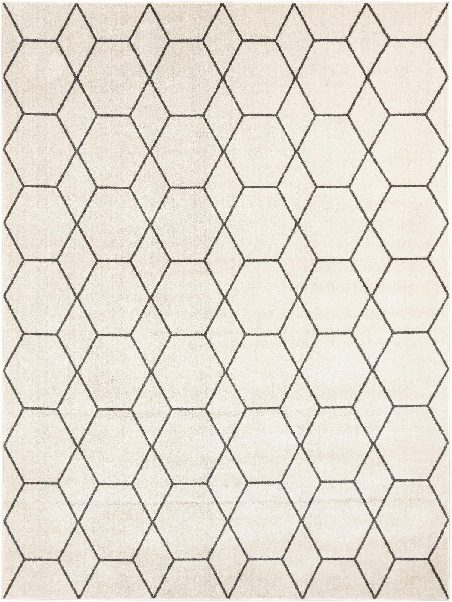 Trellis Mosaic Collection Area Rug - Arborville (Ivory)