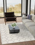 Trellis Mosaic Collection Area Rug - Arborville (Ivory)