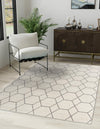 Lattice Garden Collection Area Rug - Arborville (Ivory) Rectangle Ivory  lifestyle 52