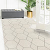 Lattice Garden Collection Area Rug - Arborville (Ivory) Rectangle Ivory  lifestyle 97