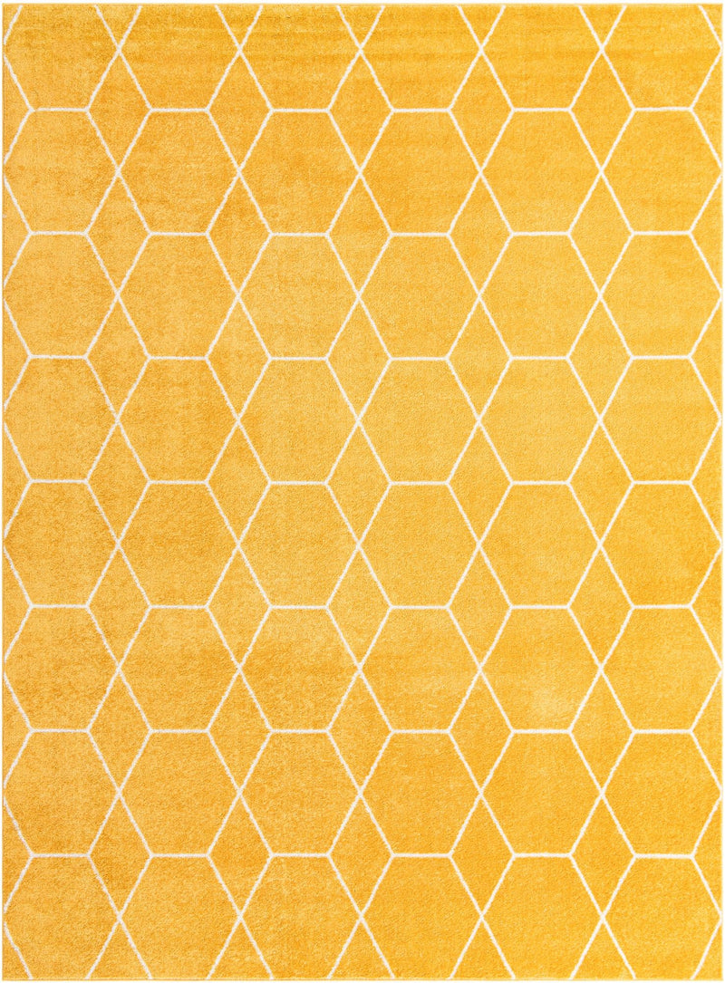 Lattice Garden Collection Area Rug - Arborville (Yellow) Rectangle Yellow Main