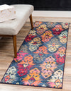 Sedona Vista Collection Area Rug -  Hopi Runner Navy Blue  lifestyle 16