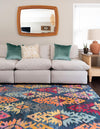 Sedona Vista Collection Area Rug -  Hopi Rectangle Navy Blue  lifestyle 16