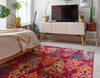 Sedona Vista Collection Area Rug -  Hopi Rectangular Rust Red  lifestyle 52