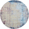 Urban Hub Collection Area Rug -  Plaza Round Multi  lifestyle 3