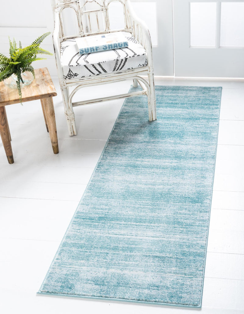 Metro Heights Collection Area Rug -  Yorkville Runner Turquoise  lifestyle 55