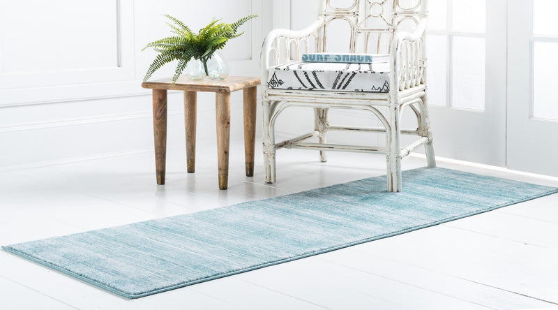 Metro Heights Collection Area Rug -  Yorkville Runner Turquoise  lifestyle 62