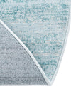 Metro Heights Collection Area Rug -  Yorkville Round Turquoise  lifestyle 123