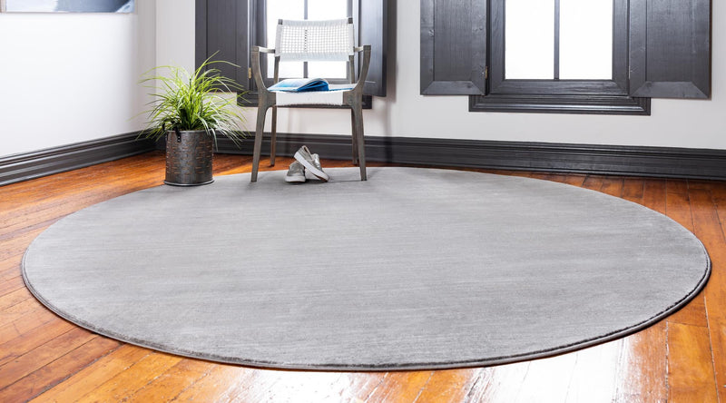 Metro Heights Collection Area Rug -  Yorkville Round Gray  lifestyle 96