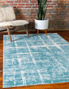 Metro Heights Collection Area Rug -  Flatiron Rectangle Turquoise  lifestyle 5