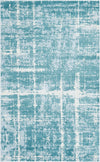 Metro Heights Collection Area Rug -  Flatiron Rectangle Turquoise  lifestyle 2