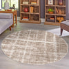 Metro Heights Collection Area Rug -  Flatiron Round Light Brown  lifestyle 157