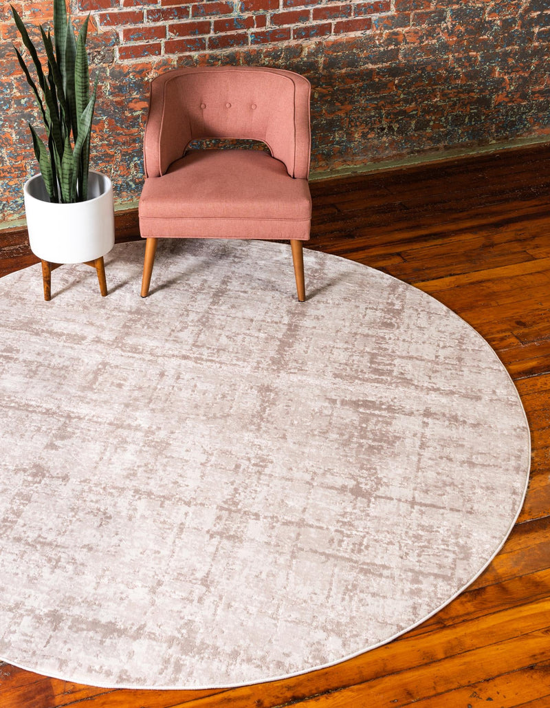 Metro Heights Collection Area Rug -  Flatiron Round Beige  lifestyle 70