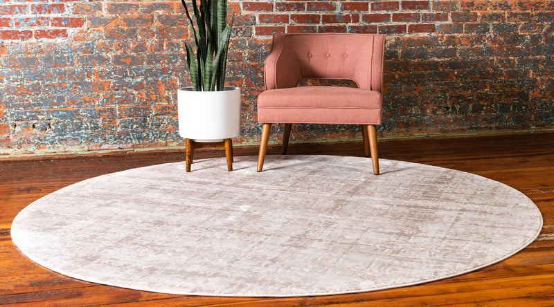 Metro Heights Collection Area Rug -  Flatiron Round Beige  lifestyle 88