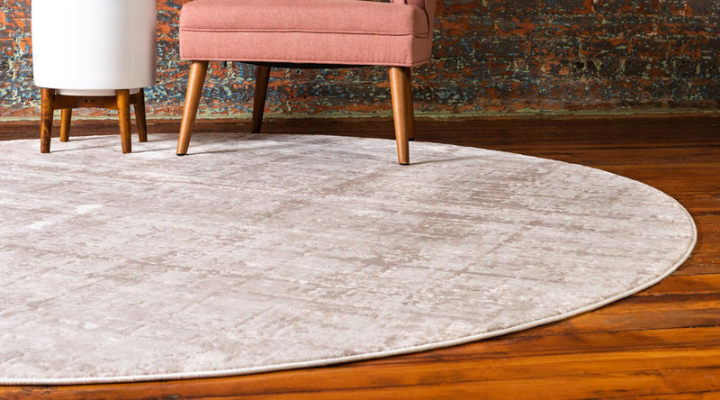 Metro Heights Collection Area Rug -  Flatiron Round Beige  lifestyle 104