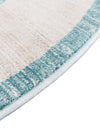 Metro Heights Collection Area Rug -  Park Round Turquoise  lifestyle 101