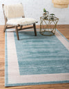 Metro Heights Collection Area Rug -  Park Rectangle Turquoise  lifestyle 7