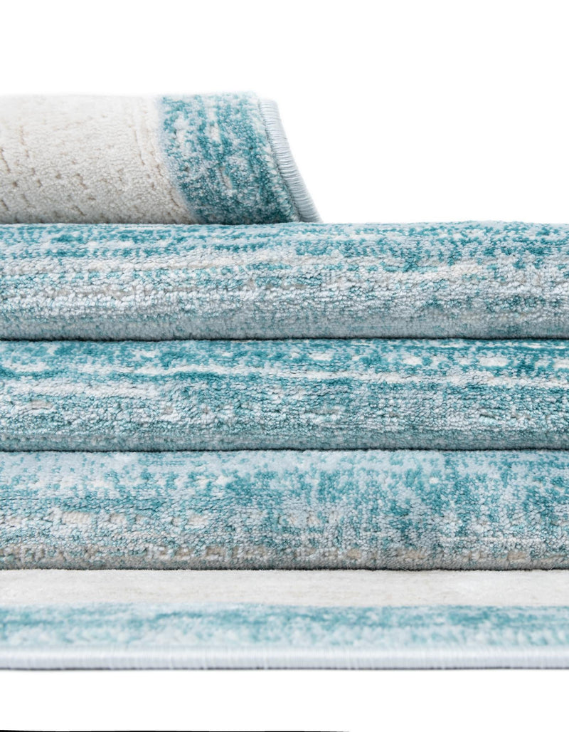 Metro Heights Collection Area Rug -  Park Rectangle Turquoise  lifestyle 40