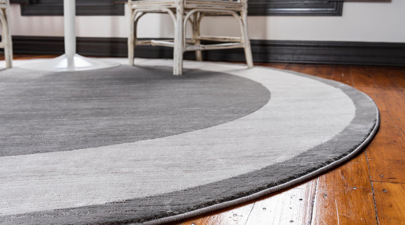 Metro Heights Collection Area Rug -  Park Round Gray  lifestyle 108