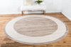 Metro Heights Collection Area Rug -  Park Round Light Brown  lifestyle 83