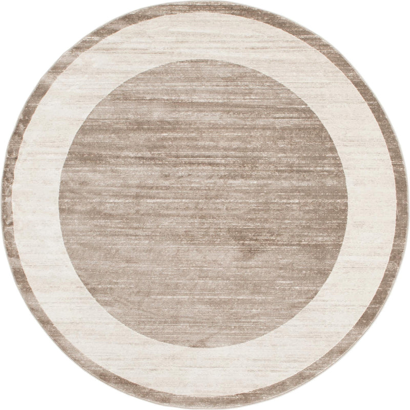 Metro Heights Collection Area Rug -  Park Round Light Brown  lifestyle 61