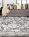 Riviera Elegance Collection Area Rug -  Menton (Gray) Square Gray  lifestyle 3