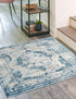 Riviera Elegance Collection Area Rug -  Menton (Blue)