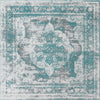 Riviera Elegance Collection Area Rug -  Menton (Turquoise) Square Turquoise Main