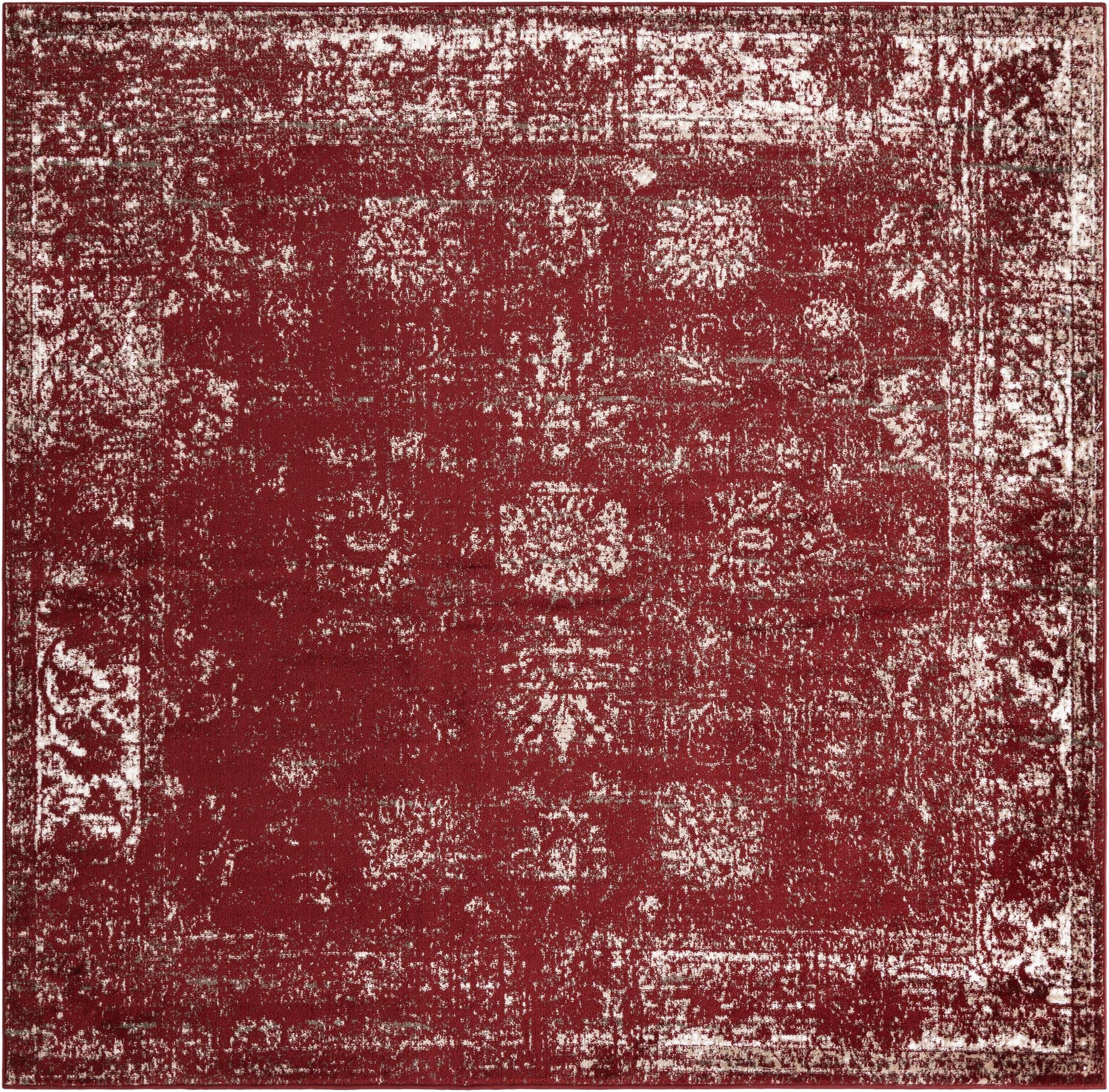 Riviera Elegance Collection Area Rug - Antibes (Burgundy)