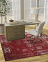 Riviera Elegance Collection Area Rug - Antibes (Burgundy)