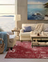 Riviera Elegance Collection Area Rug - Antibes (Burgundy)