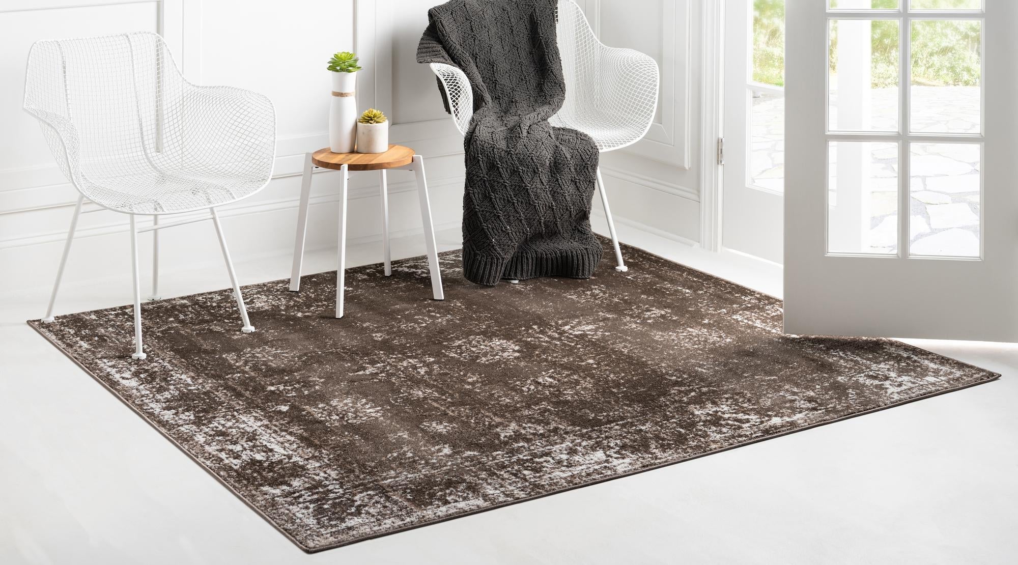 Riviera Elegance Collection Area Rug - Antibes (Brown)