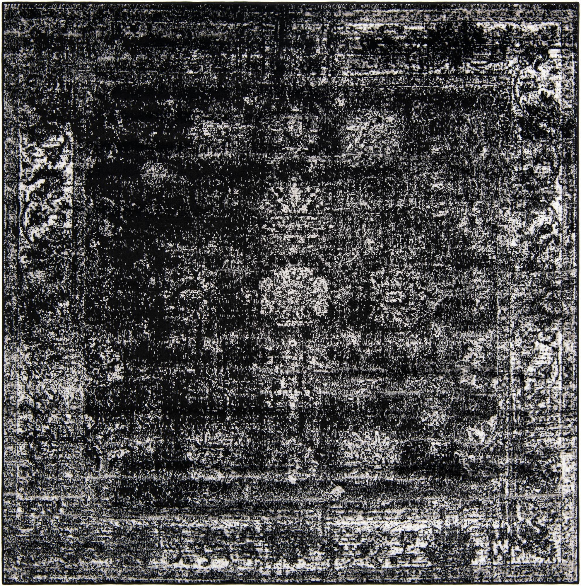 Riviera Elegance Collection Area Rug - Antibes (Black)