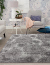 Riviera Elegance Collection Area Rug -  Monaco (Gray) Square Gray  lifestyle 3