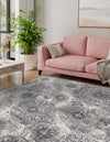 Riviera Elegance Collection Area Rug -  Monaco (Gray) Square Gray  lifestyle 10