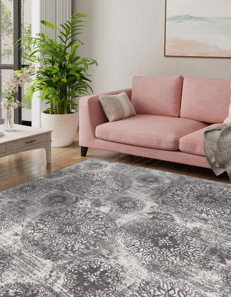 Riviera Elegance Collection Area Rug -  Monaco (Gray)