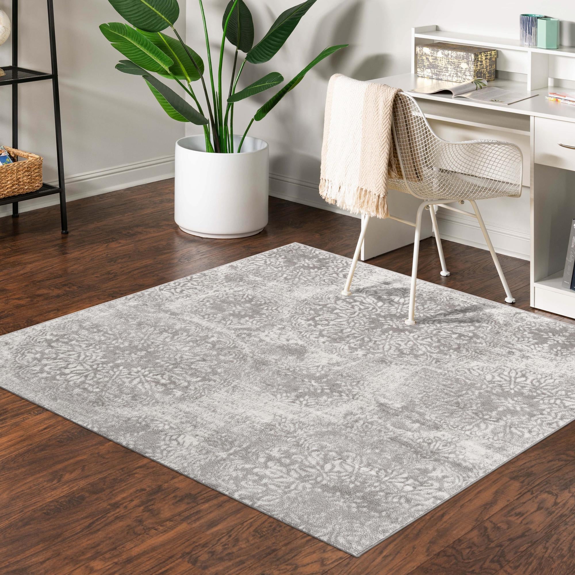 Riviera Elegance Collection Area Rug -  Monaco (Light Gray)