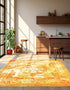 Riviera Elegance Collection Area Rug -  Menton (Orange)